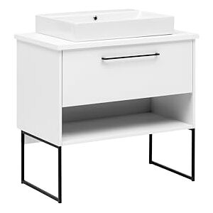 Schildmeyer Limone Waschtisch, Holzwerkstoff, weiß matt, 85,2 x 88,8 x 50 cm Schildmeyer Limone Waschtisch, Holzwerkstoff, weiß matt, 85,2 x 88,8 x 50 cm