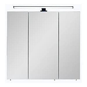 Pelipal Badezimmer-Spiegelschrank Quickset 374 in Eiche Ribbeck quer Nachbildung mit LED-Beleuchtung, 60 cm breit Badschrank mit Spiegel, 3 Türen und 6 Einlegeböden Pelipal Badezimmer-Spiegelschrank Quickset 374 in Eiche Ribbeck quer Nachbildung mit LED-Beleuchtung, 60 cm breit Badschrank mit Spiegel, 3 Türen und 6 Einlegeböden