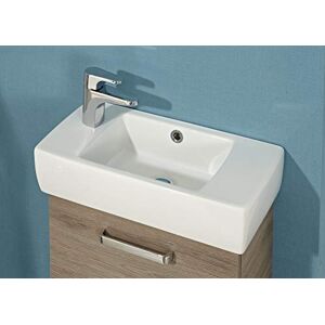 Pelipal Waschtischunterschrank Quickset 313 mit Keramik-Waschtisch in San Remo eiche terra Quer Nachbildung, 45 cm breit Waschplatz mit 1 Tür Pelipal Waschtischunterschrank Quickset 313 mit Keramik-Waschtisch in San Remo eiche terra Quer Nachbildung, 45 cm breit Waschplatz mit 1 Tür
