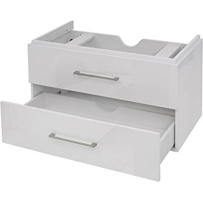 Mendler Premium Waschbeckenunterschrank HWC-D16 Hochglanz 90cm weiß Waschtischunterschrank, Waschtisch, Badmöbel Mendler Premium Waschbeckenunterschrank HWC-D16 Hochglanz 90cm weiß Waschtischunterschrank, Waschtisch, Badmöbel