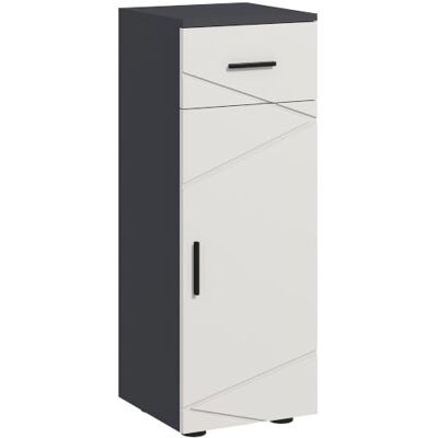 kleankin kleank Badezimmerschrank Beistellschrank mit Schublade 30x30x82 cm Grau Badschrank Schmal, Verstellbare Regale, Toilettenschrank, Nischenschrank, Küche, Kleine Räume kleankin kleank Badezimmerschrank Beistellschrank mit Schublade 30x30x82 cm Grau Badschrank Schmal, Verstellbare Regale, Toilettenschrank, Nischenschrank, Küche, Kleine Räume