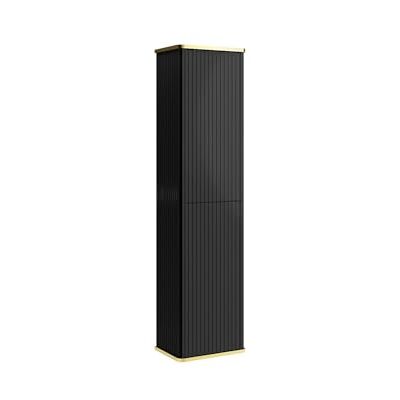 Unique Badschrank Keliza -L 35cm x B 25cm x H 140cm- MDF schwarz Unique Badschrank Keliza -L 35cm x B 25cm x H 140cm- MDF schwarz