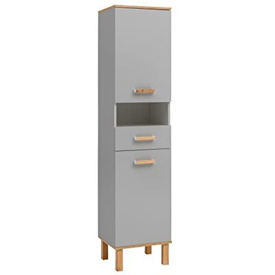 Schildmeyer Hochschrank Padua 148832, platingrau/Eiche Landhaus Dekor, 40,4 x 35,0 x 178,5 cm Schildmeyer Hochschrank Padua 148832, platingrau/Eiche Landhaus Dekor, 40,4 x 35,0 x 178,5 cm
