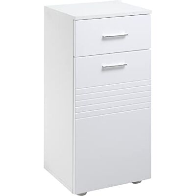 kleankin Badezimmerschrank Badschrank Multifunktionsschrank mit 1 Schublade 1 Türschrank Regal verstellbar Spanplatte Weiß 35 x 30 x 77,5 cm kleankin Badezimmerschrank Badschrank Multifunktionsschrank mit 1 Schublade 1 Türschrank Regal verstellbar Spanplatte Weiß 35 x 30 x 77,5 cm
