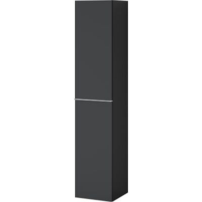 Bernstein Hochschrank Lavoa 35 x 35 x 170 cm Seitenschrank in Anthrazit matt, Griff in Chrom- Vormontierter Badezimmer-Schrank Bernstein Hochschrank Lavoa 35 x 35 x 170 cm Seitenschrank in Anthrazit matt, Griff in Chrom- Vormontierter Badezimmer-Schrank