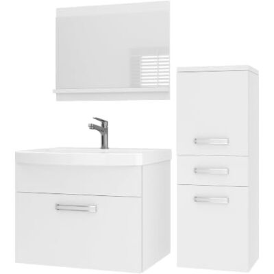 B BELINI GROUP Belini PRIM2 Waschbeckenunterschrank Badschrank 90cm Weiß Matt Badmöbel-Set in Weiß Matt, wandhängende Montage, Soft-Close-Mechanismus, FSC-Holzwerkstoff, inkl. Waschbecken & Spiegel B BELINI GROUP Belini PRIM2 Waschbeckenunterschrank Badschrank 90cm Weiß Matt Badmöbel-Set in Weiß Matt, wandhängende Montage, Soft-Close-Mechanismus, FSC-Holzwerkstoff, inkl. Waschbecken & Spiegel