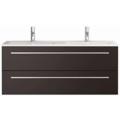Sieper I Waschtischunterschrank 120 x 50 cm mit Doppelwaschtisch, Libato Badmöbel, Badezimmerunterschrank I Anthrazit Sieper I Waschtischunterschrank 120 x 50 cm mit Doppelwaschtisch, Libato Badmöbel, Badezimmerunterschrank I Anthrazit