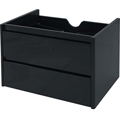 Mendler Waschbeckenunterschrank HWC-B19, Hochglanz, 50x60cm schwarz Waschtischunterschrank, Waschtisch, Badezimmer, Soft-Close Mendler Waschbeckenunterschrank HWC-B19, Hochglanz, 50x60cm schwarz Waschtischunterschrank, Waschtisch, Badezimmer, Soft-Close