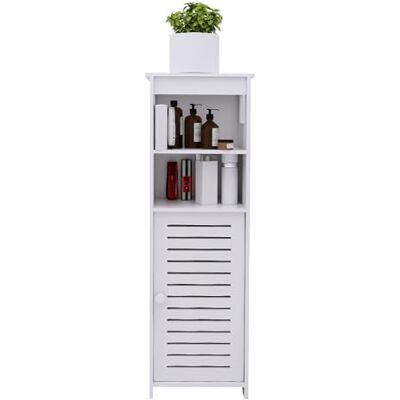 LANTUS WC-Aufbewahrungsschrank Badezimmerschrank Schmal Seitlich 24 x 20 x 75 cm Weiß LANTUS WC-Aufbewahrungsschrank Badezimmerschrank Schmal Seitlich 24 x 20 x 75 cm Weiß