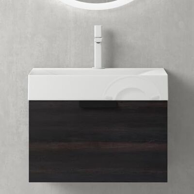 Mai & Mai Waschbeckenunterschrank BxH 60x35cm mit Soft-Close Schublade in Anthrazit, Lonato Mai & Mai Waschbeckenunterschrank BxH 60x35cm mit Soft-Close Schublade in Anthrazit, Lonato