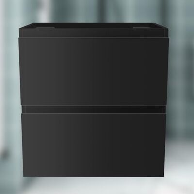 Acezanble Unterschrank Waschtischunterschrank Hochglanz Schwarz,Waschbeckenunterschrank mit 2 Schubladen SoftClose Wandmonatge 50x38,5x52cm Acezanble Unterschrank Waschtischunterschrank Hochglanz Schwarz,Waschbeckenunterschrank mit 2 Schubladen SoftClose Wandmonatge 50x38,5x52cm