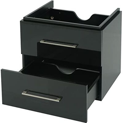 Mendler Premium Waschbeckenunterschrank HWC-D16 Hochglanz 60cm schwarz Waschtischunterschrank, Waschtisch, Badmöbel Mendler Premium Waschbeckenunterschrank HWC-D16 Hochglanz 60cm schwarz Waschtischunterschrank, Waschtisch, Badmöbel
