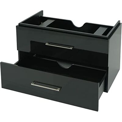 Mendler Premium Waschbeckenunterschrank HWC-D16 Hochglanz 90cm schwarz Waschtischunterschrank, Waschtisch, Badmöbel Mendler Premium Waschbeckenunterschrank HWC-D16 Hochglanz 90cm schwarz Waschtischunterschrank, Waschtisch, Badmöbel