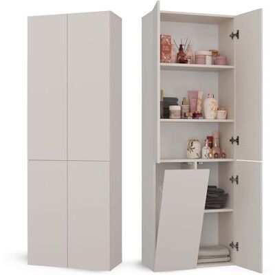 CDF Badezimmerschrank Bad Schrank Mit Wäschekorb Kashmir Badschrank Mehrzweckschrank Badregal Stehend Hochschrank Schublade Tür Bodenschrank Allzweckschrank 1 Wäschekorb 174 x 60 x 30 CDF Badezimmerschrank Bad Schrank Mit Wäschekorb Kashmir Badschrank Mehrzweckschrank Badregal Stehend Hochschrank Schublade Tür Bodenschrank Allzweckschrank 1 Wäschekorb 174 x 60 x 30