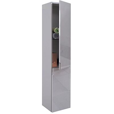 Mendler Hängeschrank HWC-B19, Badezimmer, Hochglanz 150x30cm grau Midischrank, Hochschrank, Badmöbel Mendler Hängeschrank HWC-B19, Badezimmer, Hochglanz 150x30cm grau Midischrank, Hochschrank, Badmöbel
