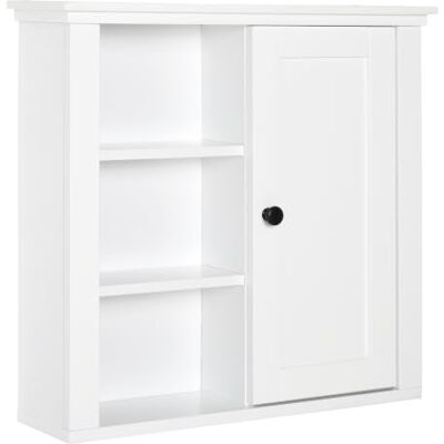 HOMCOM Badschrank Küchenschrank Hängeschrank Badezimmerschrank Badregal Wandschrank vestellbarer Einlegeboden 3 x Fach Holz Weiß 53 x 14,5 x 50,5 cm HOMCOM Badschrank Küchenschrank Hängeschrank Badezimmerschrank Badregal Wandschrank vestellbarer Einlegeboden 3 x Fach Holz Weiß 53 x 14,5 x 50,5 cm