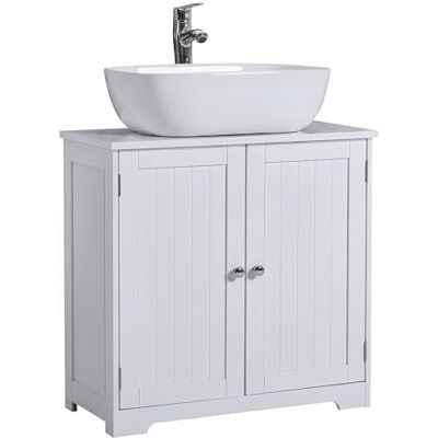 Bath Vida Priano Badezimmer Schrank - 60x60x30cm, Weiß, Bodenstehend Bath Vida Priano Badezimmer Schrank - 60x60x30cm, Weiß, Bodenstehend