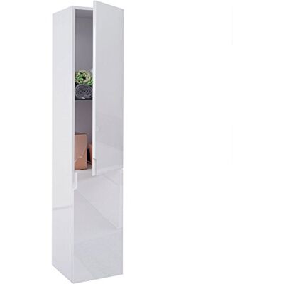 Mendler Hängeschrank HWC-B19, Badezimmer, Hochglanz 150x30cm weiß Midischrank, Hochschrank, Badmöbel Mendler Hängeschrank HWC-B19, Badezimmer, Hochglanz 150x30cm weiß Midischrank, Hochschrank, Badmöbel