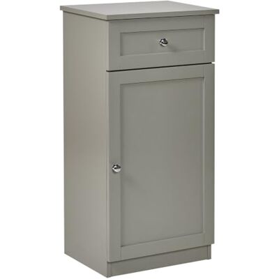 Beliani Badezimmerschrank stehend MDF grau mit Schublade und Tür 40x30 cm Atjoni Beliani Badezimmerschrank stehend MDF grau mit Schublade und Tür 40x30 cm Atjoni