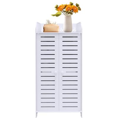 LANTUS Kleiner Badezimmerschrank, schmaler seitlicher Badezimmerschrank, Badezimmerbodenschrank, 40 x 35 x 90 cm (vier Ebenen) LANTUS Kleiner Badezimmerschrank, schmaler seitlicher Badezimmerschrank, Badezimmerbodenschrank, 40 x 35 x 90 cm (vier Ebenen)