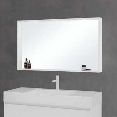 Mai & Mai Spiegelschrank Bad mit Beleuchtung Hängeschrank 120x12x70 cm Badezimmerschrank Badezimmerspiegel Weiß matt, 5mm Kupferfreier HD Silber-Spiegel, Spiegelschrank-01 Mai & Mai Spiegelschrank Bad mit Beleuchtung Hängeschrank 120x12x70 cm Badezimmerschrank Badezimmerspiegel Weiß matt, 5mm Kupferfreier HD Silber-Spiegel, Spiegelschrank-01