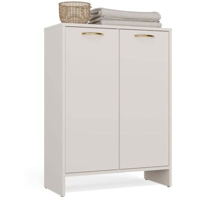 CDF Badezimmerschrank Nina Kaschmir Wäschekorb Mit Fächern 66 cm 3 Einlegeböden, Wäschekorb, 16 mm Spanplatte, matt, 66 x 90 x 30 cm, Selbstmontage, Gewicht 23,5 kg CDF Badezimmerschrank Nina Kaschmir Wäschekorb Mit Fächern 66 cm 3 Einlegeböden, Wäschekorb, 16 mm Spanplatte, matt, 66 x 90 x 30 cm, Selbstmontage, Gewicht 23,5 kg