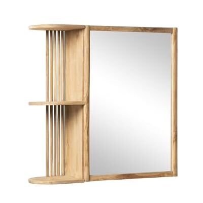 Unique Toilettenschrank Cimahi Holz Naturfarben Hell 65 cmx20 cm Teakholz 2 Regale Unique Toilettenschrank Cimahi Holz Naturfarben Hell 65 cmx20 cm Teakholz 2 Regale