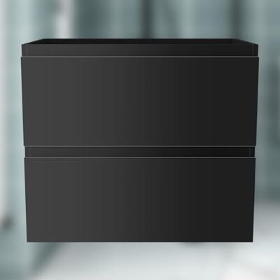 Acezanble Unterschrank Waschtischunterschrank Hochglanz Schwarz,Waschbeckenunterschrank mit 2 Schubladen SoftClose Wandmonatge 60x38,5x52cm Acezanble Unterschrank Waschtischunterschrank Hochglanz Schwarz,Waschbeckenunterschrank mit 2 Schubladen SoftClose Wandmonatge 60x38,5x52cm