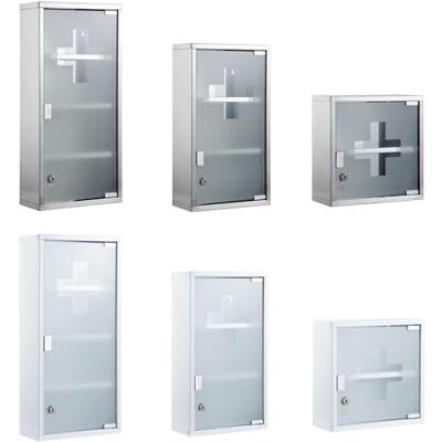 Zedelmaier Medizinschrank aus Edelstahl,Medikamenten Aufbewahrung Medikamentenschrank 2 Fächer,Apothekerschrank,Badezimmerschrank,Hängend,Abschließbarer Arzneischrank 30cm Breit,Silber Zedelmaier Medizinschrank aus Edelstahl,Medikamenten Aufbewahrung Medikamentenschrank 2 Fächer,Apothekerschrank,Badezimmerschrank,Hängend,Abschließbarer Arzneischrank 30cm Breit,Silber