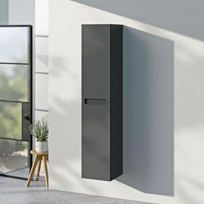 Bernstein Hochschrank Vireo 35 x 35 x 170 cm Seitenschrank in Anthrazit matt- Vormontierter Badezimmer-Schrank Bernstein Hochschrank Vireo 35 x 35 x 170 cm Seitenschrank in Anthrazit matt- Vormontierter Badezimmer-Schrank