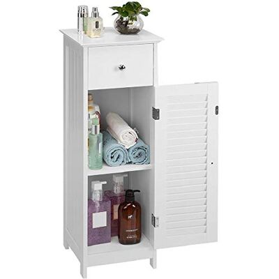 BAKAJI - Colonna Bagno 87x32x30 - White - Badezimmer-Schrank BAKAJI - Colonna Bagno 87x32x30 - White - Badezimmer-Schrank