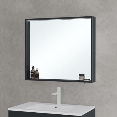 Mai & Mai Spiegelschrank Bad mit Beleuchtung Hängeschrank 80x12x70 cm Badezimmerschrank Badezimmerspiegel Anthrazit matt, 5mm Kupferfreier HD Silber-Spiegel, Spiegelschrank-01 Mai & Mai Spiegelschrank Bad mit Beleuchtung Hängeschrank 80x12x70 cm Badezimmerschrank Badezimmerspiegel Anthrazit matt, 5mm Kupferfreier HD Silber-Spiegel, Spiegelschrank-01
