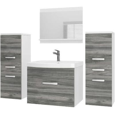 B BELINI GROUP Belini PRIM4 Waschbeckenunterschrank Badschrank 120cm Glamour Holz Badmöbel-Set in Glamour Holz, wandhängende Montage, Soft-Close-Mechanismus, FSC-Holzwerkstoff, inkl. Waschbecken & Spiegel B BELINI GROUP Belini PRIM4 Waschbeckenunterschrank Badschrank 120cm Glamour Holz Badmöbel-Set in Glamour Holz, wandhängende Montage, Soft-Close-Mechanismus, FSC-Holzwerkstoff, inkl. Waschbecken & Spiegel