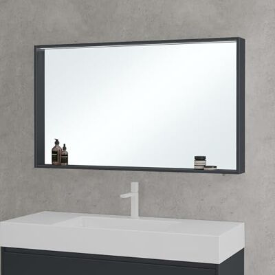 Mai & Mai Spiegelschrank Bad mit Beleuchtung Hängeschrank 120x12x70 cm Badezimmerschrank Badezimmerspiegel Anthrazit matt, 5mm Kupferfreier HD Silber-Spiegel, Spiegelschrank-01 Mai & Mai Spiegelschrank Bad mit Beleuchtung Hängeschrank 120x12x70 cm Badezimmerschrank Badezimmerspiegel Anthrazit matt, 5mm Kupferfreier HD Silber-Spiegel, Spiegelschrank-01