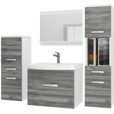 B BELINI GROUP Belini PRIM5 Waschbeckenunterschrank Badschrank 120cm Glamour Holz Badmöbel-Set in Glamour Holz, wandhängende Montage, Soft-Close-Mechanismus, FSC-Holzwerkstoff, inkl. Waschbecken & Spiegel B BELINI GROUP Belini PRIM5 Waschbeckenunterschrank Badschrank 120cm Glamour Holz Badmöbel-Set in Glamour Holz, wandhängende Montage, Soft-Close-Mechanismus, FSC-Holzwerkstoff, inkl. Waschbecken & Spiegel