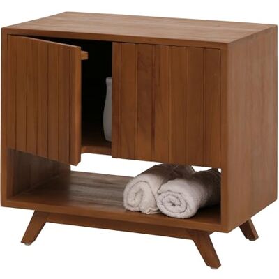 Mendler Teak-Waschbeckenunterschrank HWC-M92 61x65x40cm Waschtisch, Schrank, hochwertiges B-Grade-Teak, (Kernholz, 20-30 Jahre) Mendler Teak-Waschbeckenunterschrank HWC-M92 61x65x40cm Waschtisch, Schrank, hochwertiges B-Grade-Teak, (Kernholz, 20-30 Jahre)