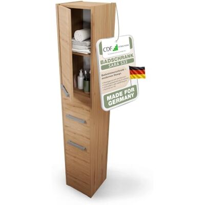 CDF Hochschrank schmal HOCH-Schrank Badschrank 30cm Breit Badezimmerschrank Nischenschrank Badmöbel für Kosmetik Handtücher Badezimmer Bad WC Toilette Flur Stehend Eiche Artisan 30x30x170 CDF Hochschrank schmal HOCH-Schrank Badschrank 30cm Breit Badezimmerschrank Nischenschrank Badmöbel für Kosmetik Handtücher Badezimmer Bad WC Toilette Flur Stehend Eiche Artisan 30x30x170