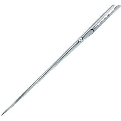 Westmark Spicknadel mit gezahnter Klemme, Länge: 19,3 cm, Rostfreier Edelstahl, Silber, 126722E1 Westmark Spicknadel mit gezahnter Klemme, Länge: 19,3 cm, Rostfreier Edelstahl, Silber, 126722E1