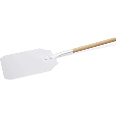 TAMLED Pizzaschaufel Aluminiumauflagefläche 28 x 23 cm mit Holzgriff Gesamtlänge 91,5 cm stabile, überarbeitete Ausführung TAMLED Pizzaschaufel Aluminiumauflagefläche 28 x 23 cm mit Holzgriff Gesamtlänge 91,5 cm stabile, überarbeitete Ausführung