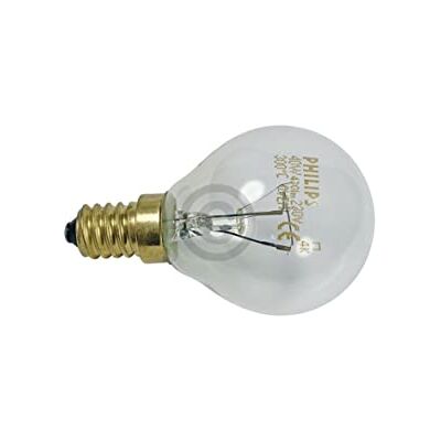eVendix Lampe E14 40W BOSCH 00057874 45mmØ 76mm 220/230V Kugelform universal kompatibel mit Backofen Mikrowelle eVendix Lampe E14 40W BOSCH 00057874 45mmØ 76mm 220/230V Kugelform universal kompatibel mit Backofen Mikrowelle