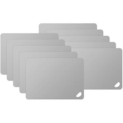 Kesper 10er SET flexible Schneidunterlage 38 x 29 cm in Grau/Flex-Schneidbrett Kesper 10er SET flexible Schneidunterlage 38 x 29 cm in Grau/Flex-Schneidbrett