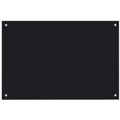 vidaXL Küchenrückwand Spritzschutz Fliesenspiegel Glasplatte Rückwand Herdspritzschutz Wandschutz Herd Küche Schwarz 90x50cm Hartglas vidaXL Küchenrückwand Spritzschutz Fliesenspiegel Glasplatte Rückwand Herdspritzschutz Wandschutz Herd Küche Schwarz 90x50cm Hartglas