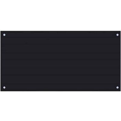 vidaXL Küchenrückwand Spritzschutz Fliesenspiegel Glasplatte Rückwand Herdspritzschutz Wandschutz Herd Küche Schwarz 100x50cm Hartglas vidaXL Küchenrückwand Spritzschutz Fliesenspiegel Glasplatte Rückwand Herdspritzschutz Wandschutz Herd Küche Schwarz 100x50cm Hartglas