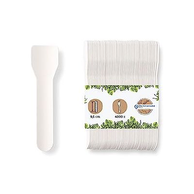 BIOZOYG Umweltfreundlicher Eisportionierer I 4000 Eisstiele Papier weiß I Biologisch abbaubare Eislöffel I Papierlöffel einweg I Nachhaltige Eislöffel portionierer I Klimaneutrale Eiscreme Löffel BIOZOYG Umweltfreundlicher Eisportionierer I 4000 Eisstiele Papier weiß I Biologisch abbaubare Eislöffel I Papierlöffel einweg I Nachhaltige Eislöffel portionierer I Klimaneutrale Eiscreme Löffel