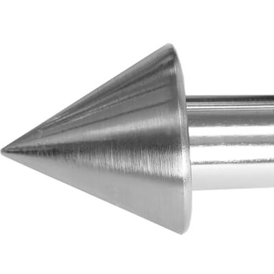 BASIT Endkappe für Gardinenstangen Ø 19mm Rohr I Endstück in Edelstahl Optik I 1 Stück Kappe I Spitze E65 BASIT Endkappe für Gardinenstangen Ø 19mm Rohr I Endstück in Edelstahl Optik I 1 Stück Kappe I Spitze E65