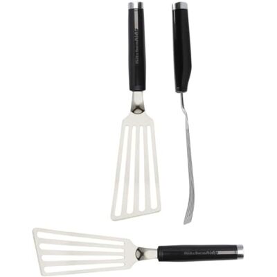 KitchenAid KCG024OHOBE Stainless Steel Slotted Flex Turner, 32.5 cm KitchenAid KCG024OHOBE Stainless Steel Slotted Flex Turner, 32.5 cm