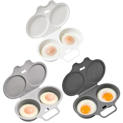 Generic Mikrowellen Eierpochierer Mit 2 Mulden,Pochierte Eier Form Antihaftbeschichteter Eierbereiter Für Pochierte Eier, Hitzebeständiger Eierpochierbecher Mit Deckel, Zum Frühstück Generic Mikrowellen Eierpochierer Mit 2 Mulden,Pochierte Eier Form Antihaftbeschichteter Eierbereiter Für Pochierte Eier, Hitzebeständiger Eierpochierbecher Mit Deckel, Zum Frühstück