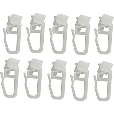 BASIT 100 Stück X-Gleiter mit Faltenhaken aus Kunststoff für Innenlauf Gardinenstangen und Innenlaufschienen mit 6mm Laufnut BASIT 100 Stück X-Gleiter mit Faltenhaken aus Kunststoff für Innenlauf Gardinenstangen und Innenlaufschienen mit 6mm Laufnut