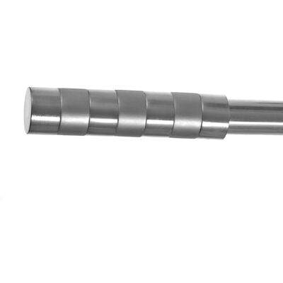 BASIT Endkappe für Gardinenstangen Ø 16mm I Endstück in Edelstahl Optik I 1 Stück Kappe I Zylinder E12 BASIT Endkappe für Gardinenstangen Ø 16mm I Endstück in Edelstahl Optik I 1 Stück Kappe I Zylinder E12