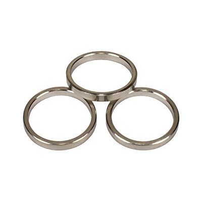 iso-design Edelstahl Gardinenringe mit Faltenlegehaken für 12 mm Durchmesser Gardinenstangen, 10 Stück iso-design Edelstahl Gardinenringe mit Faltenlegehaken für 12 mm Durchmesser Gardinenstangen, 10 Stück
